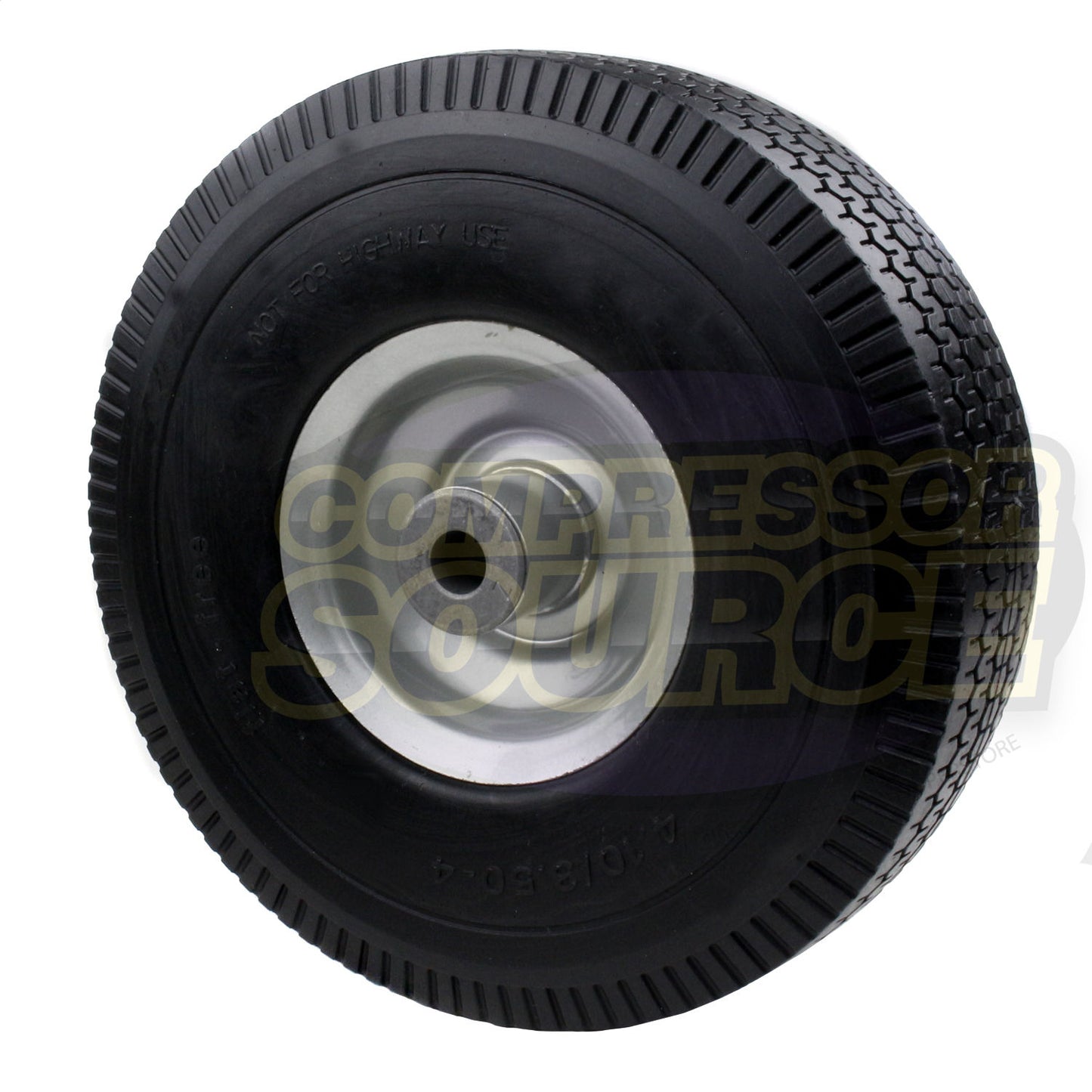 WLS50 Rolair Air Compressor Replacement Wheel Solid Flat Free Polyurethane Tire For Dewalt Emglo Quincy Jenny Ridgid Air Compressors